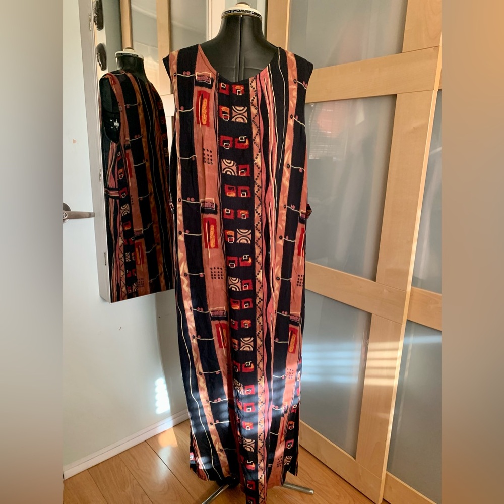 VTG, Sag Harbor Boho Long Dress, L